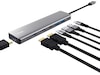 Trust Dalyx 7-i-1 Multiport Adapter (sølv) Dockingstasjon & USB-HUB