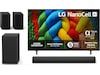 LG 50" NANO80 AI 4K NanoCell Smart TV (2025) + lydplanke 60 - 69 tommer TV