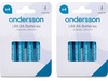 Andersson AAA batteri, 2x4-pk Batterier til generell bruk