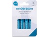 Andersson AAA batteri, 2x4-pk Batterier til generell bruk