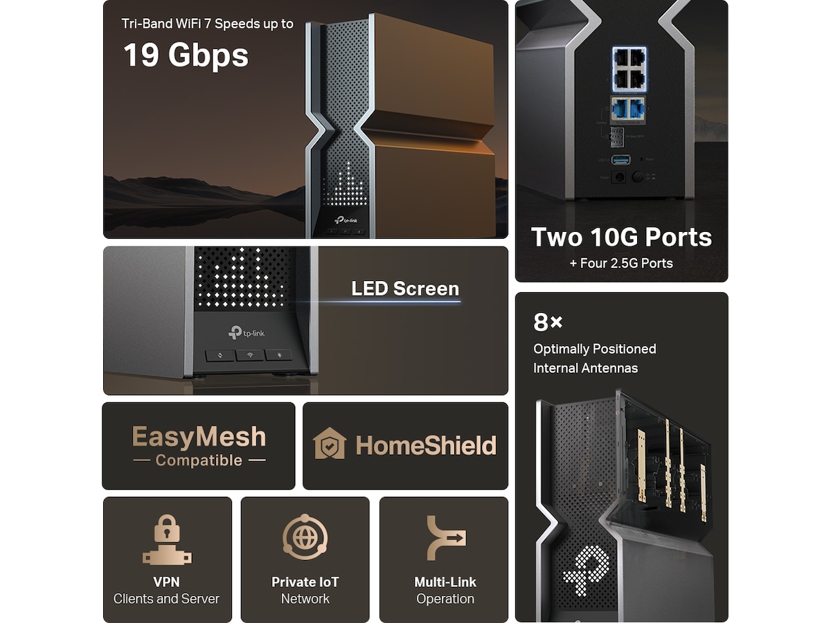 TP-Link Archer BE800 Wi-Fi 7 Router Routere