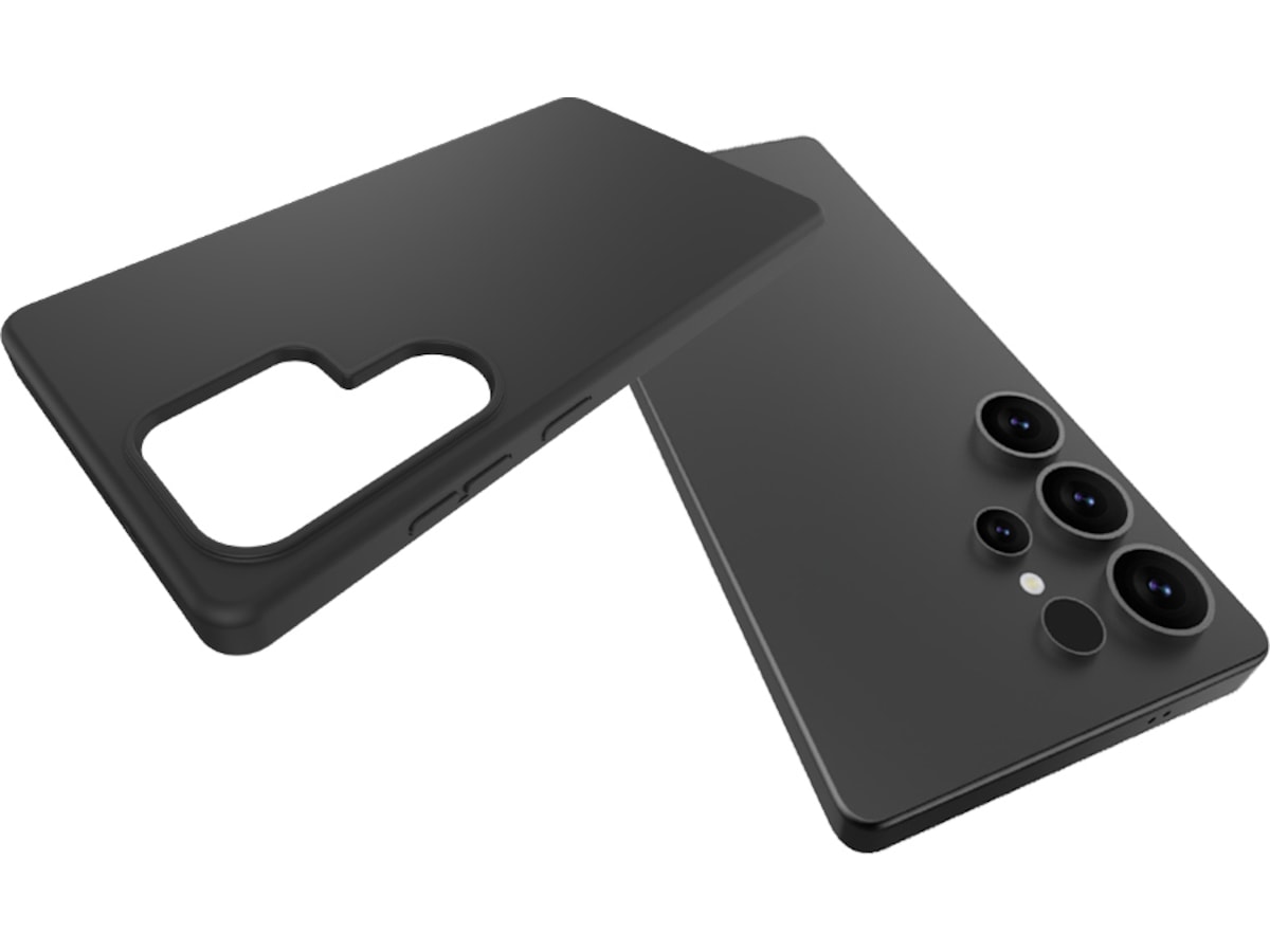 iiglo Galaxy S25 Ultra Silikondeksel (sort) Deksel til mobiltelefon