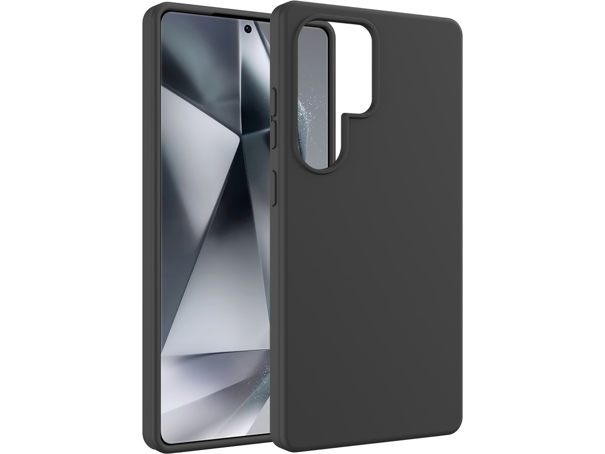 iiglo Galaxy S25 Ultra Silikondeksel (sort) Deksel til mobiltelefon