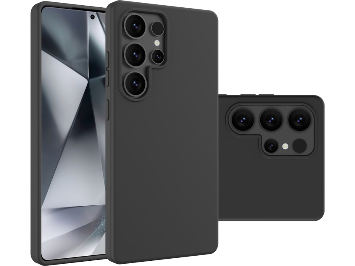 iiglo Galaxy S25 Ultra Silikondeksel (sort) Deksel til mobiltelefon