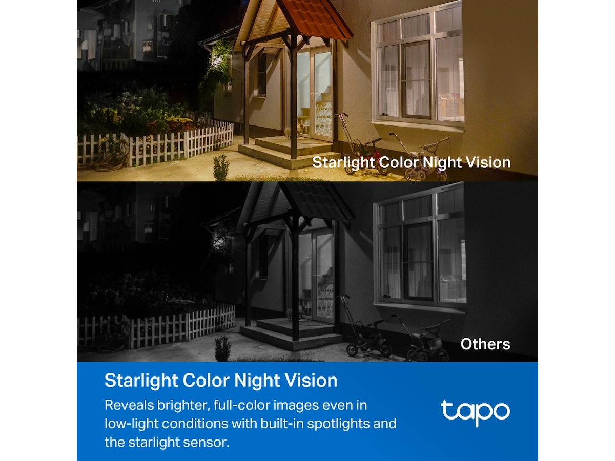 TP-Link Tapo C460 batteridrevet utendørs sikkerhetskamera Overvåkningskameraer