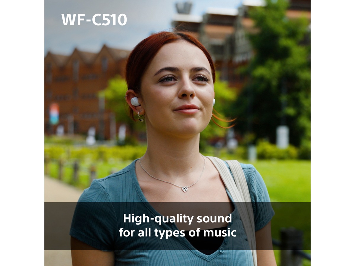 Sony WH-1000XM5 trådløse hodetelefoner, Over-Ear (blå) + WF-510 Buds Hodetelefoner