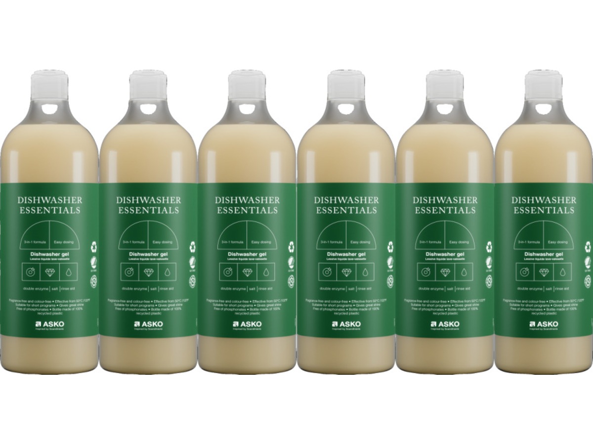 ASKO Oppvaskmiddel 1L 6stk Tilbehør til vaskemaskin og tørketrommel