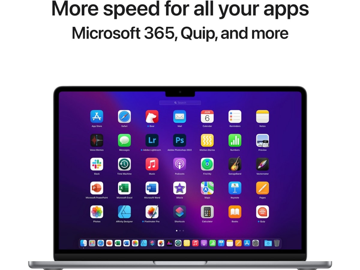 MacBook Air 13 (2022) 256GB (stellargrå) PC - Bærbar / laptop