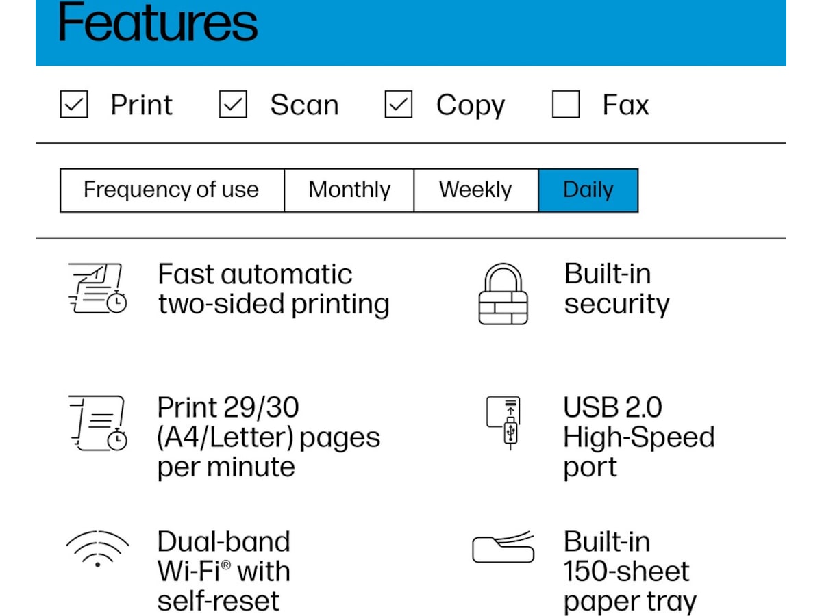 HP LaserJet MFP M234dw laserskriver Skrivere