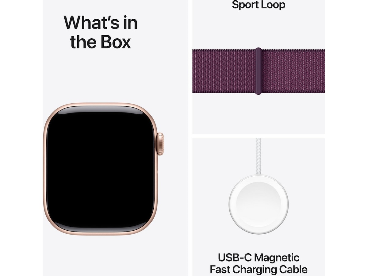 Apple Watch Series 10 GPS + LTE 42mm Aluminium (rosegull) Smartklokker