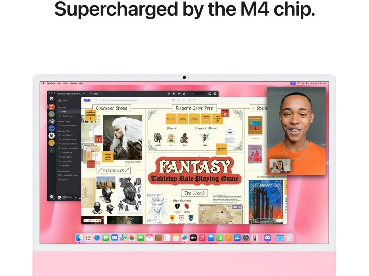 iMac 24 4.5K (2024) 512GB (rosa) Stasjonær PC