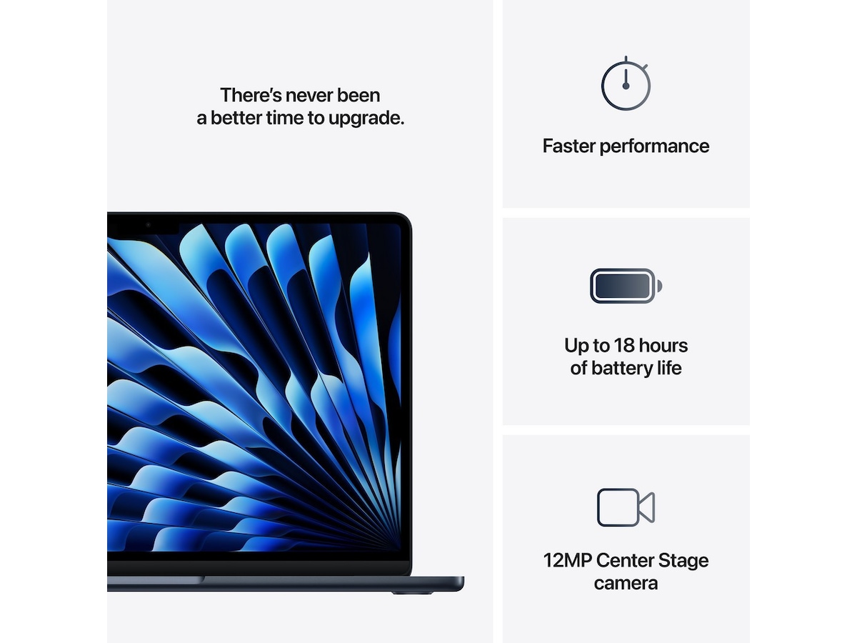 MacBook Air 13" M4 (2025) 512GB (midnatt) PC - Bærbar / laptop