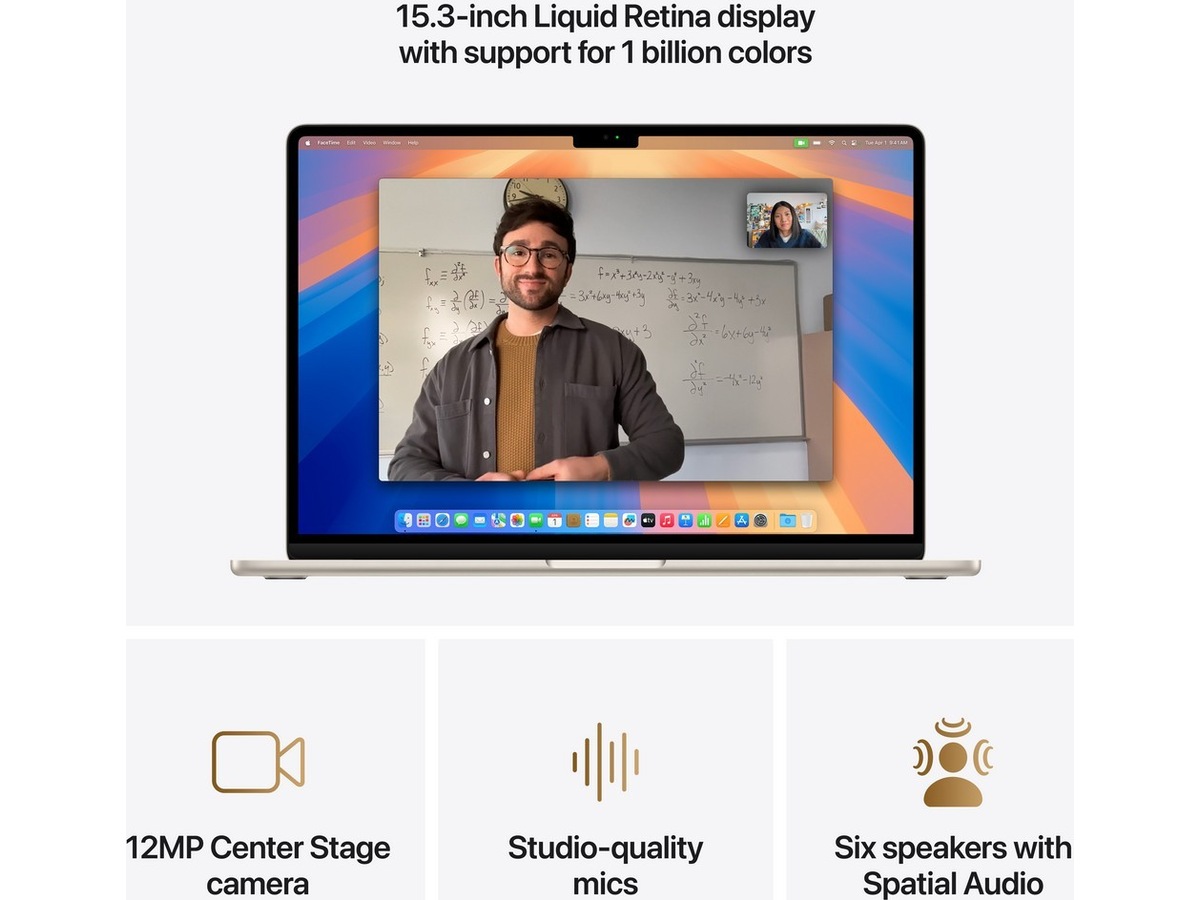 MacBook Air 15" M4 (2025) 512GB (stjerneskinn) PC - Bærbar / laptop