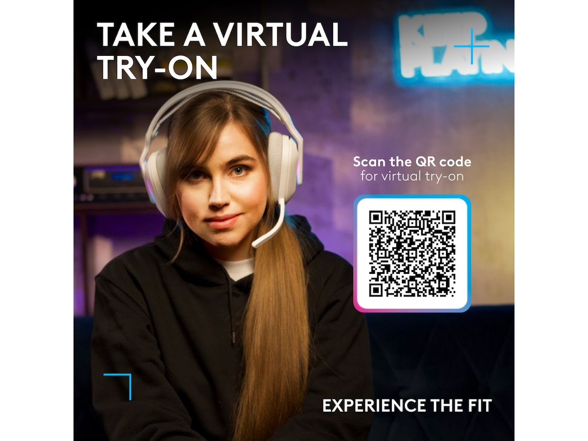 Logitech G522 Lightspeed Trådløst Gaming Headset (hvit) Gaming headset