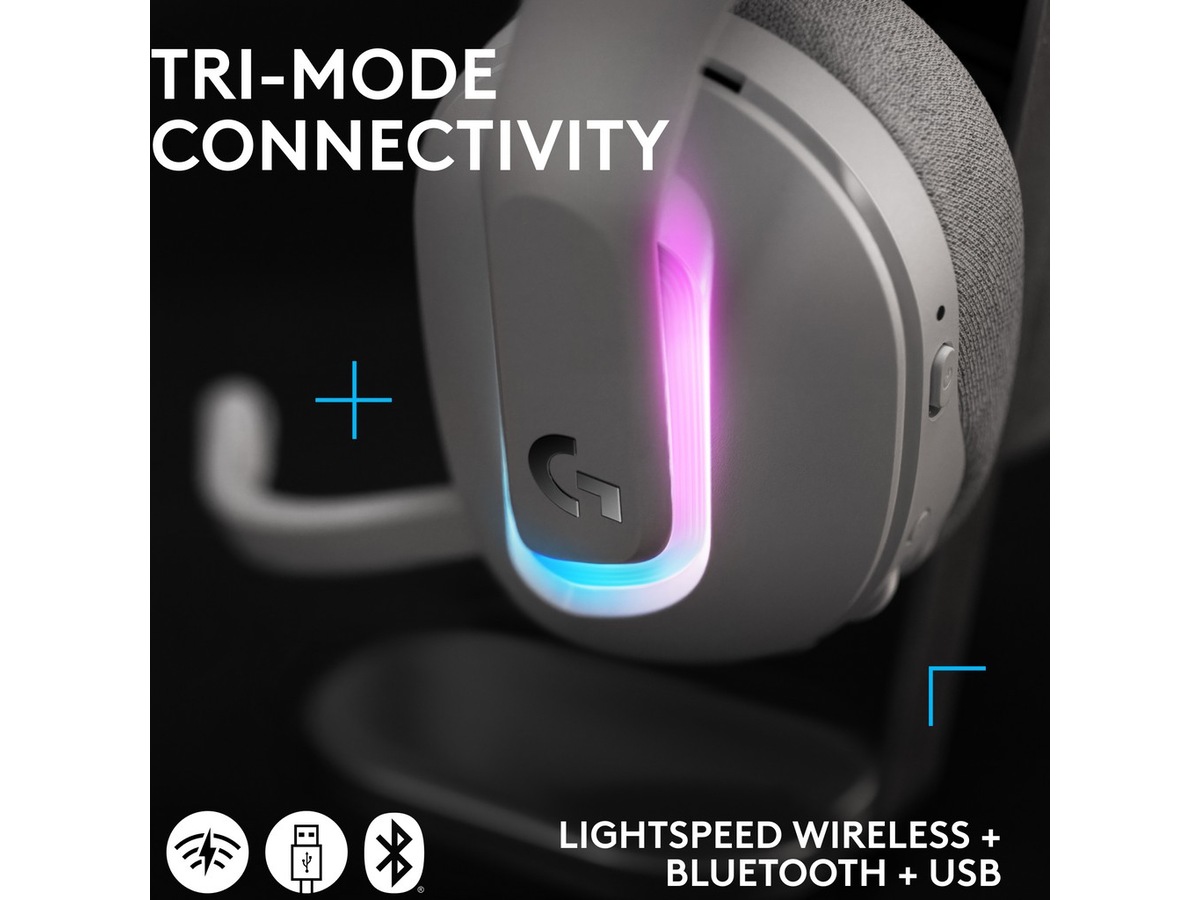 Logitech G522 Lightspeed Trådløst Gaming Headset (hvit) Gaming headset