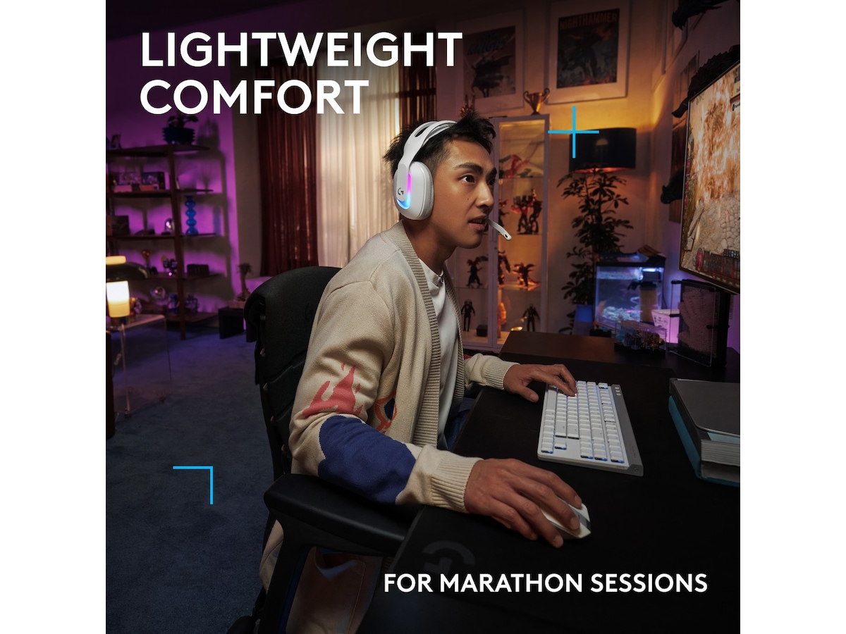Logitech G522 Lightspeed Trådløst Gaming Headset (hvit) Gaming headset