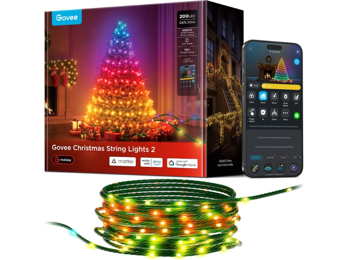 Govee Christmas String Lights 2 (20M) Led strips & underholdning