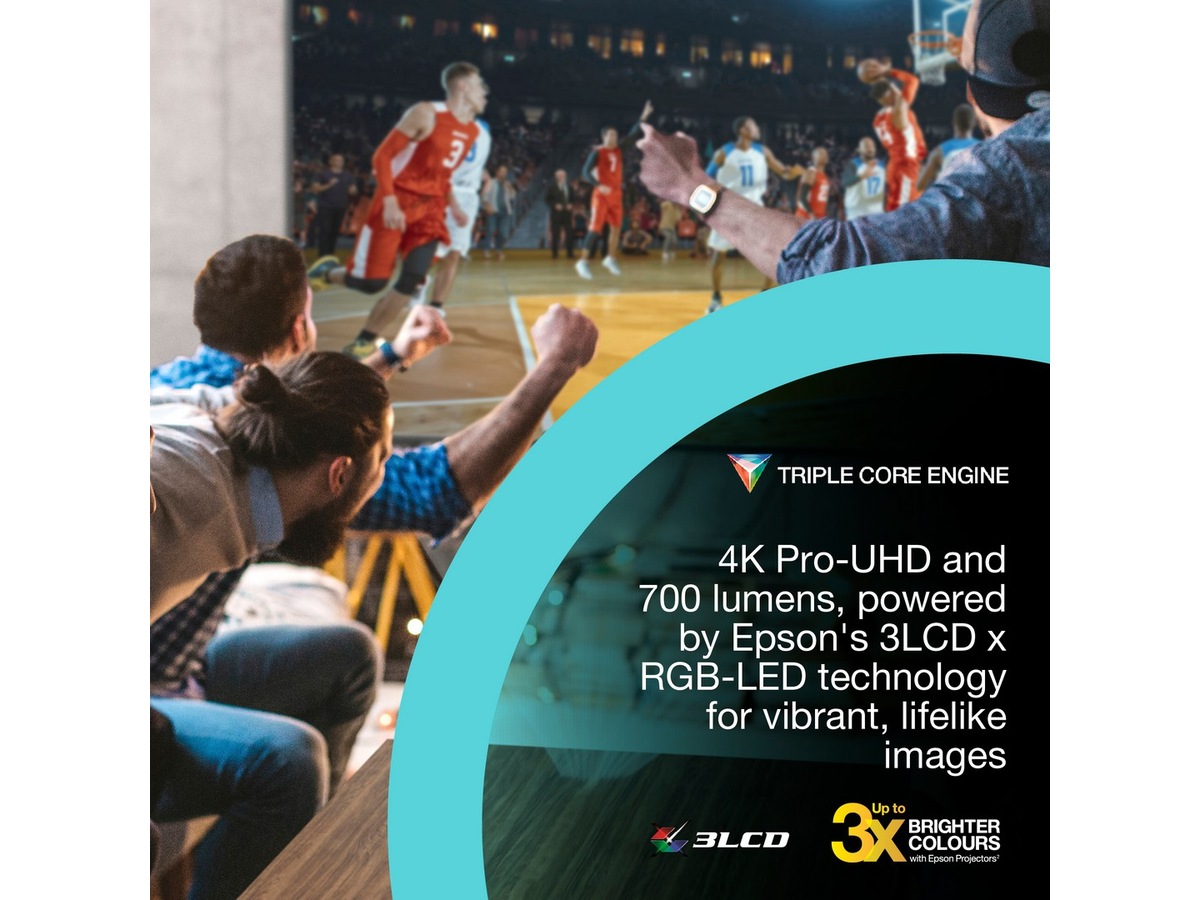 Epson Lifestudio Pop EF-62B 4K bærbar projektor (svart) Projektorer