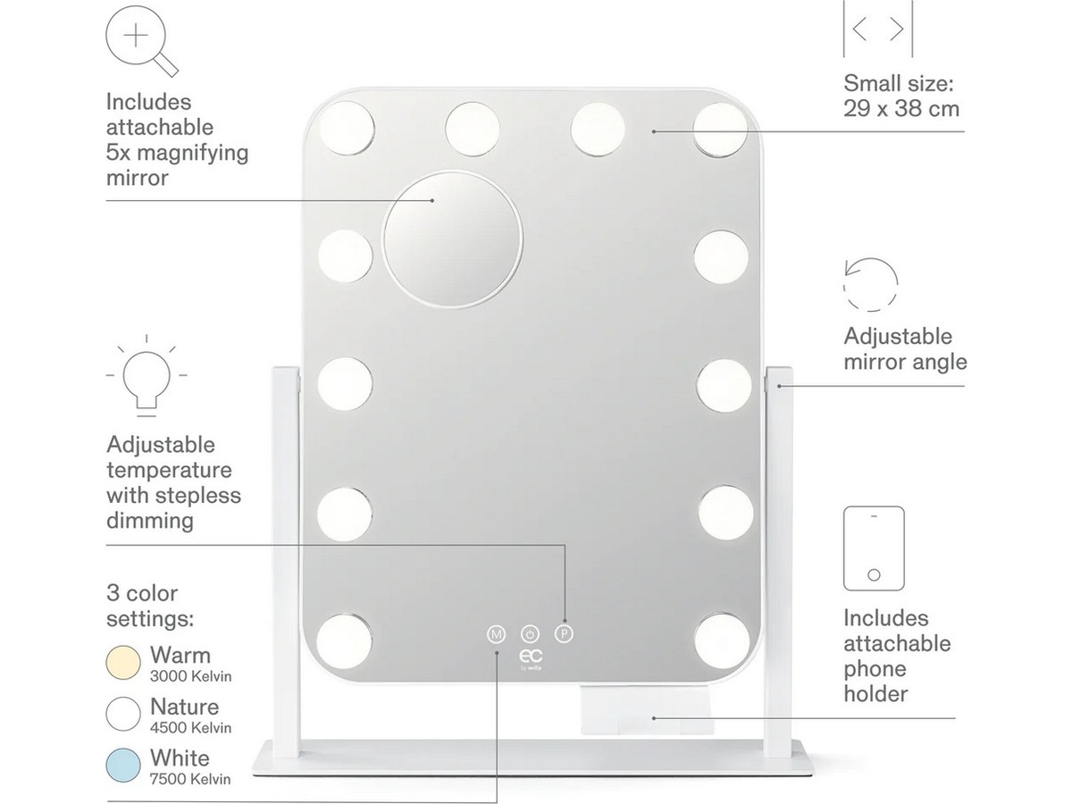 EC Shine Sminkespeil Ansiktspleie