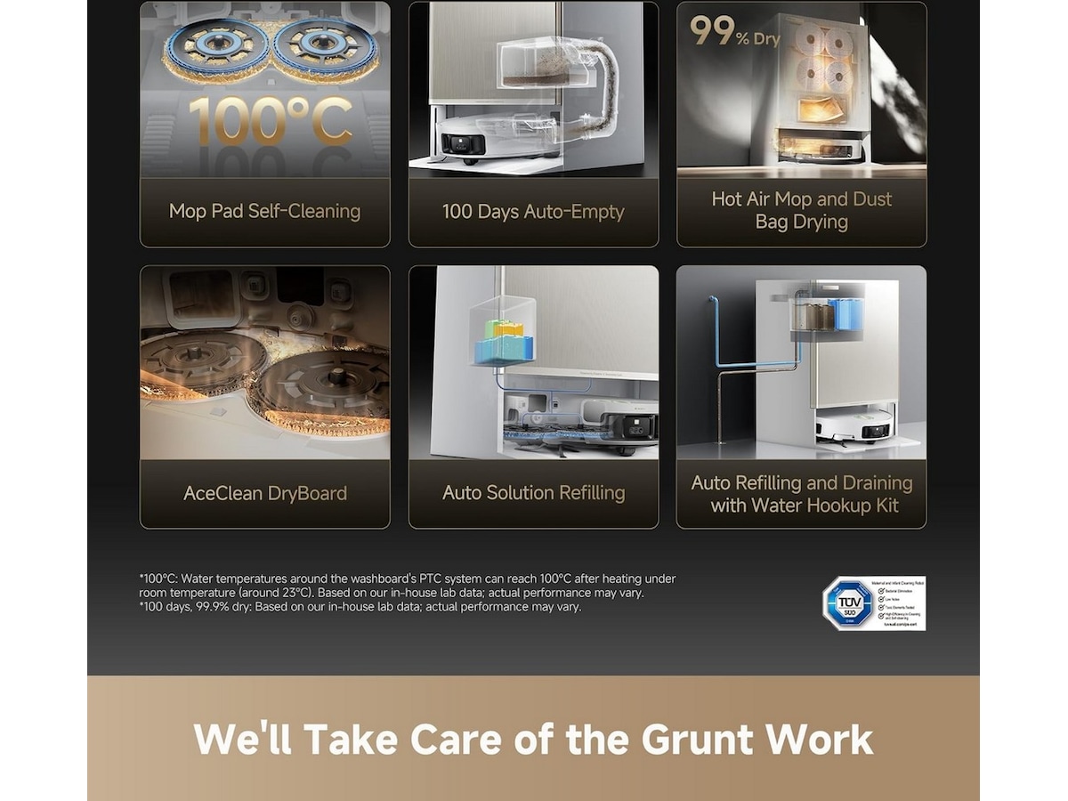 Dreame matrix 10 Ultra robotstøvsuger (hvit) Robotstøvsugere