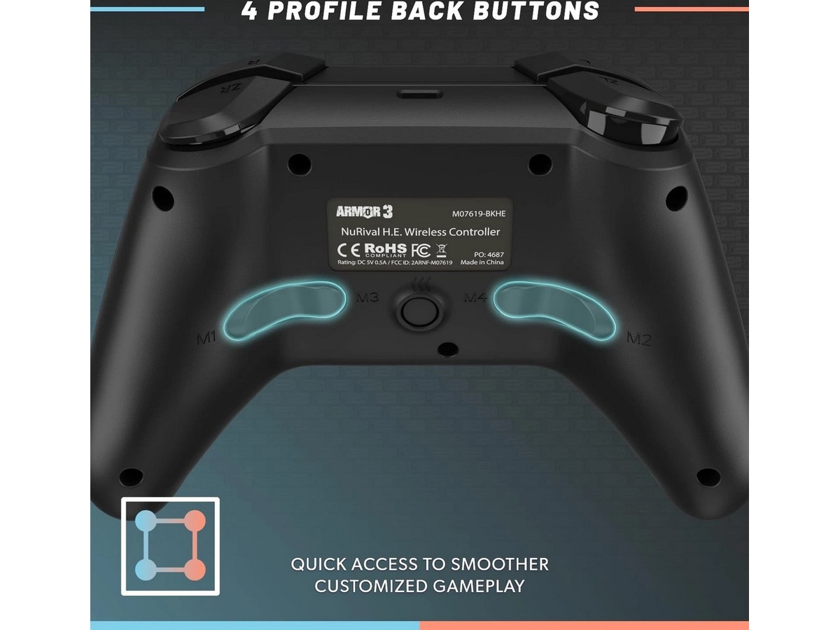 Hyperkin Armor 3 NuRival NSW2 trådløs kontroller (sort) Tilbehør