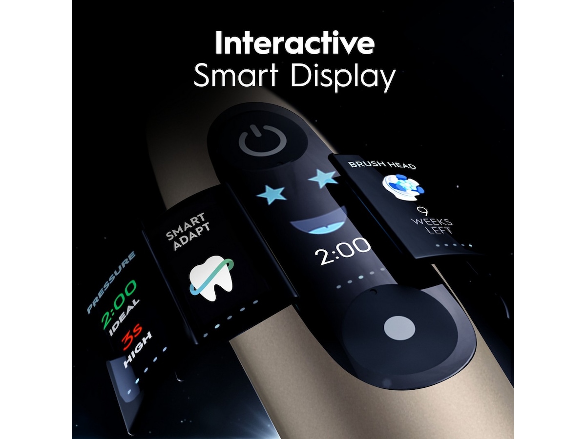 Oral-B iO10 elektrisk tannbørste (Lunar Gold) Tannbørstehoder