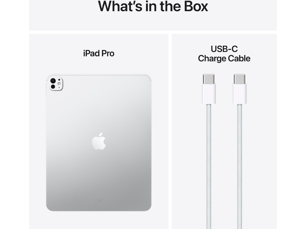 iPad Pro 13" (2025) 256GB WiFi (sølv) Nettbrett / iPad