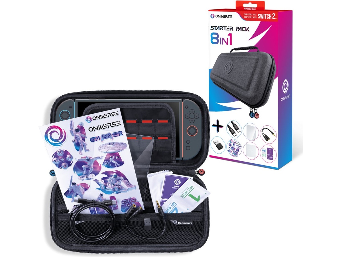 Oniverse Nintendo Switch 2 8-i-1 startpakke Tilbehør