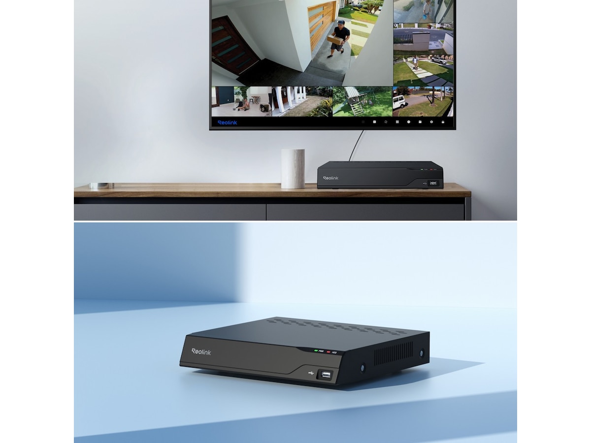 Reolink NVS8 8-Channel NVR + 2TB HDD Overvåkningskameraer