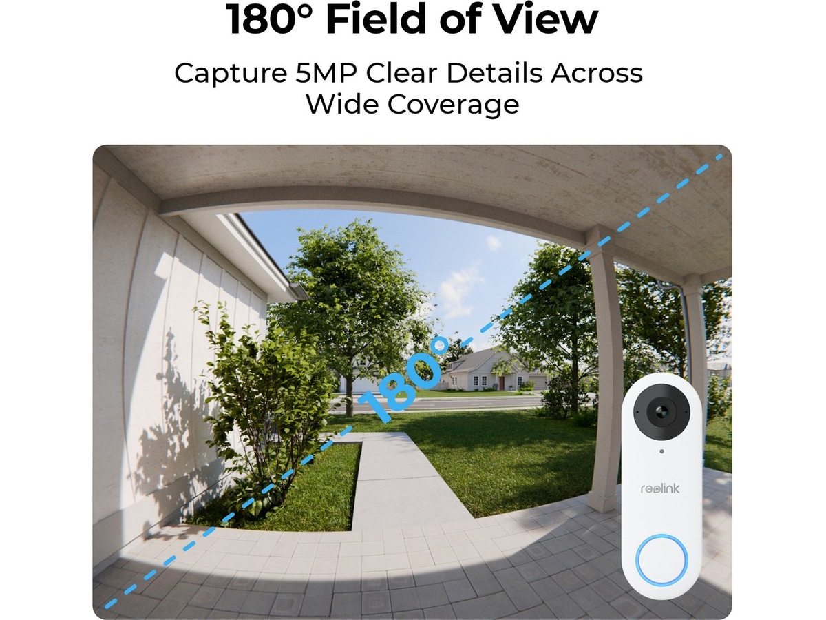 Reolink Video Dørklokke WiFi (svart) Ringeklokker