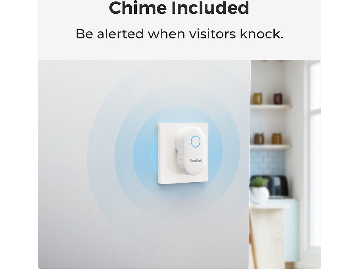 Reolink Video Dørklokke WiFi (svart) Ringeklokker