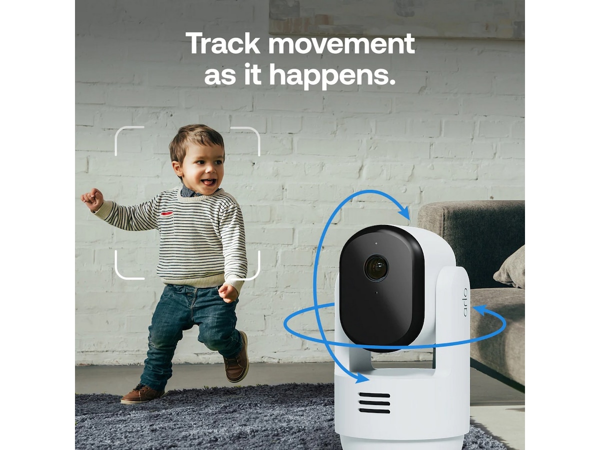 Arlo Essential 3 2K PTZ innendørs overvåkningskamera 2-pack Overvåkningskameraer