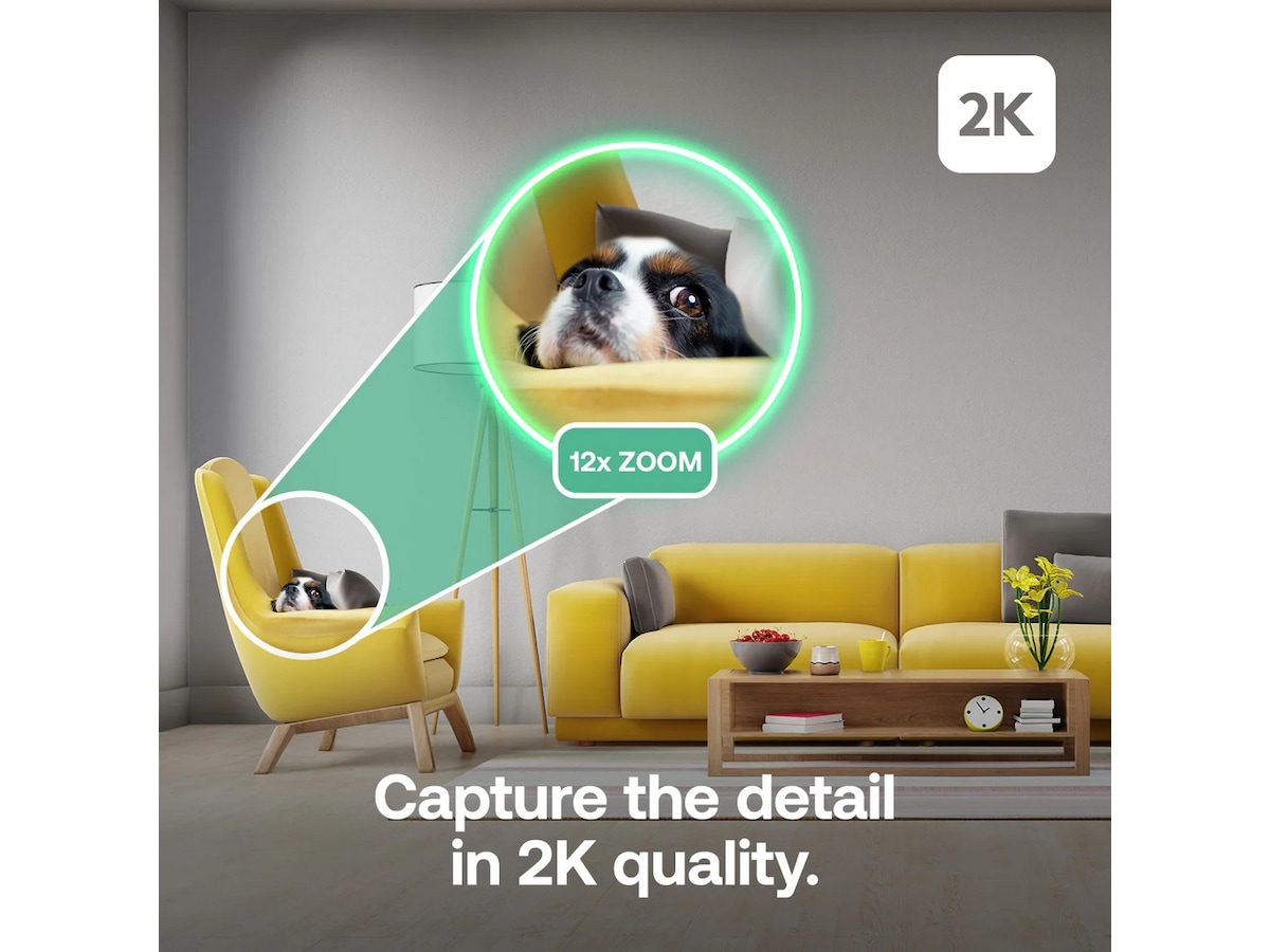 Arlo Essential 3 2K PTZ innendørs overvåkningskamera 2-pack Overvåkningskameraer