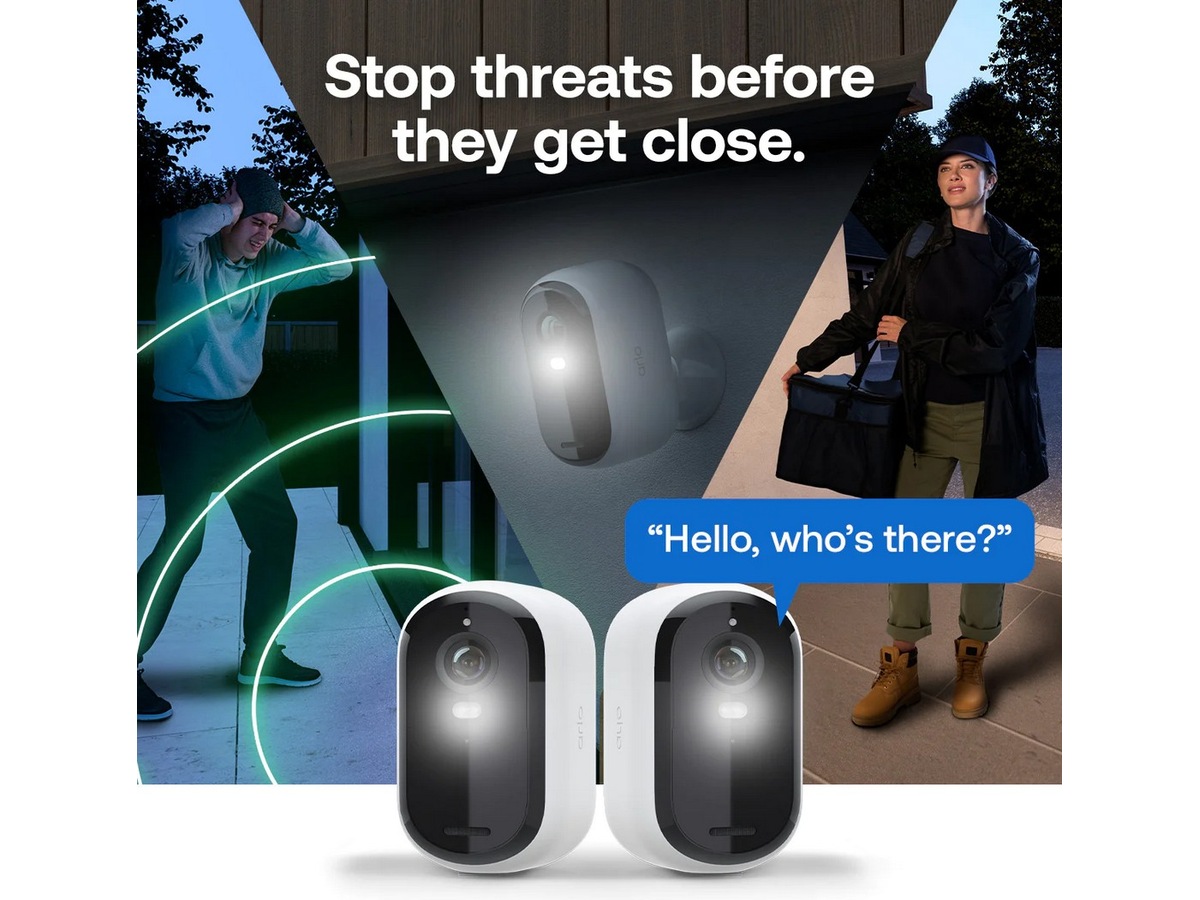 Arlo Essential 3 2K overvåkningskamera 2-pack Overvåkningskameraer