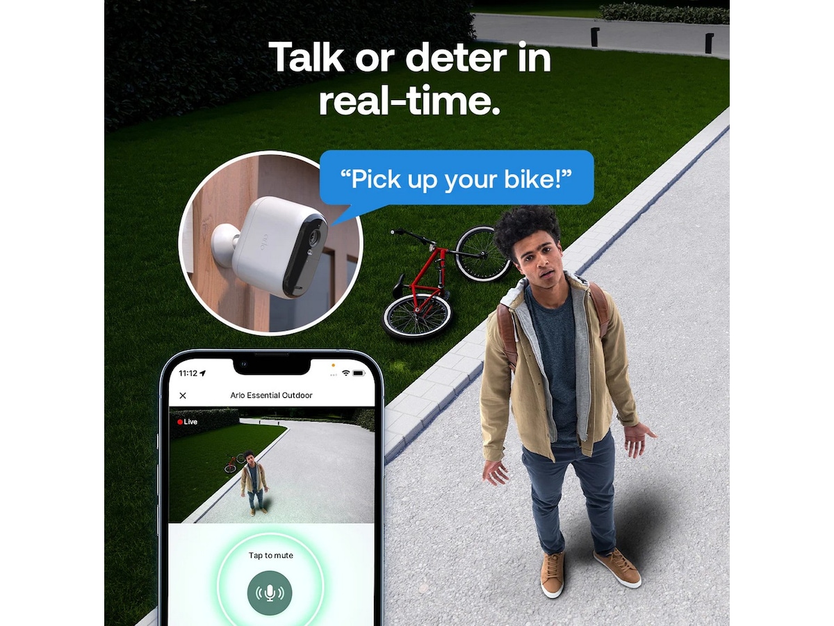 Arlo Essential 3 XL Overvåkningskamera 2-pack Overvåkningskameraer