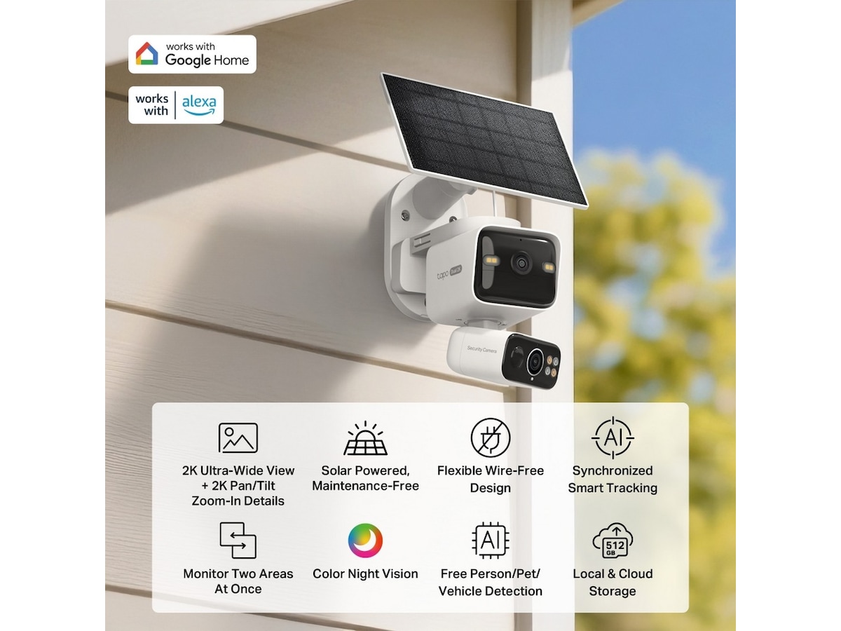 TP-Link Tapo C645D KIT solcelledrevet sikkerhetskamera Overvåkningskameraer
