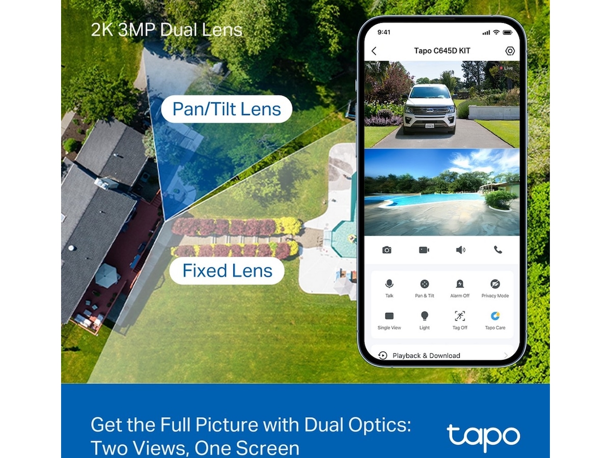 TP-Link Tapo C645D KIT solcelledrevet sikkerhetskamera Overvåkningskameraer