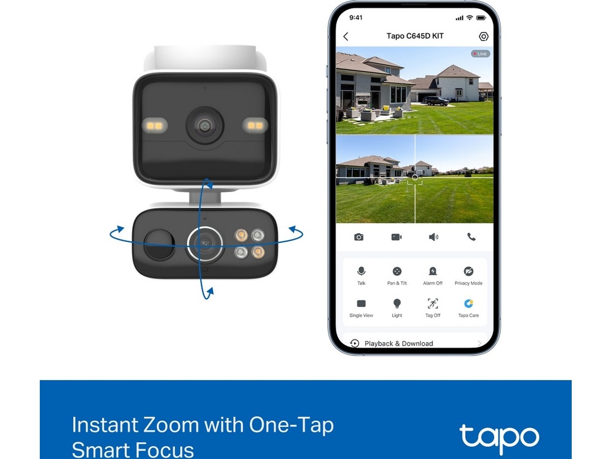 TP-Link Tapo C645D KIT solcelledrevet sikkerhetskamera Overvåkningskameraer