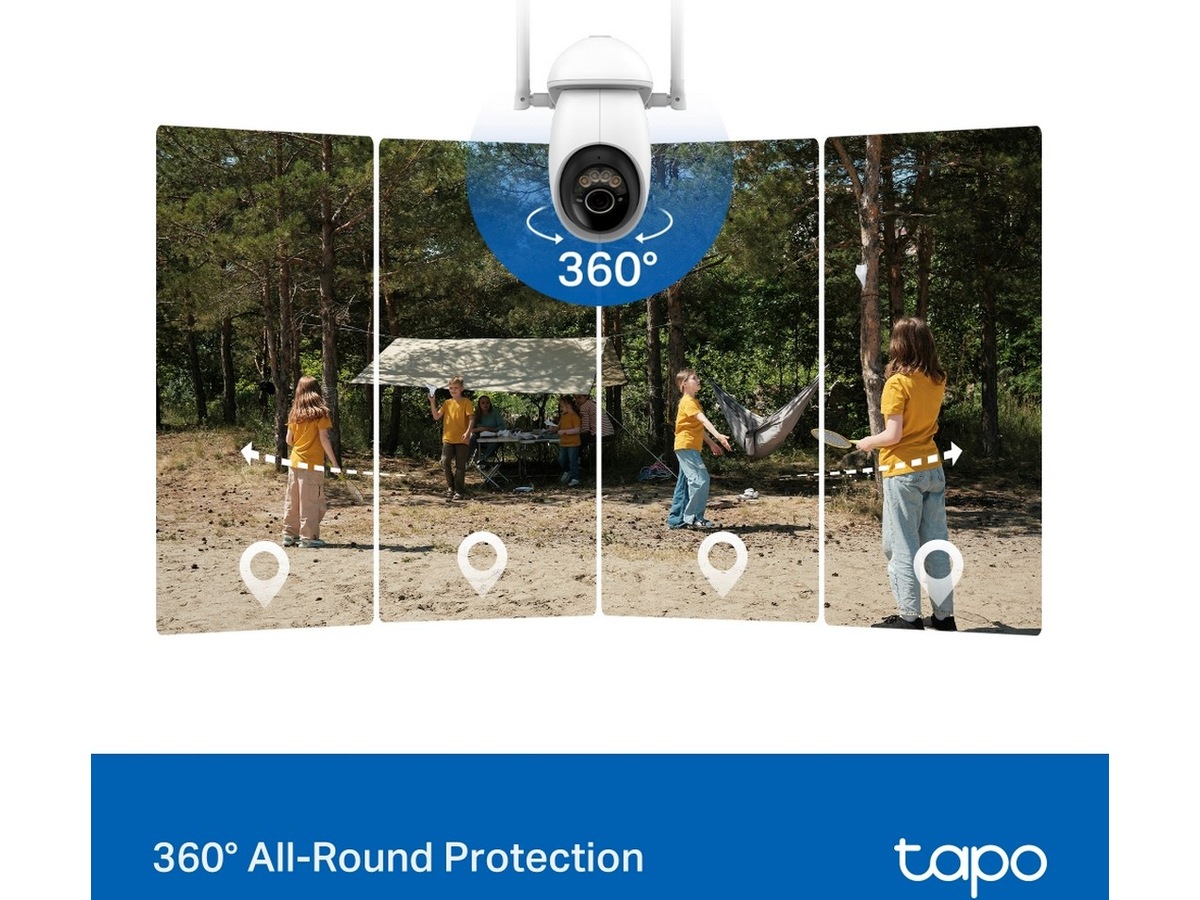 TP-Link Tapo C665G KIT solcelledrevet Wi-Fi/4G sikkerhetskamera Overvåkningskameraer