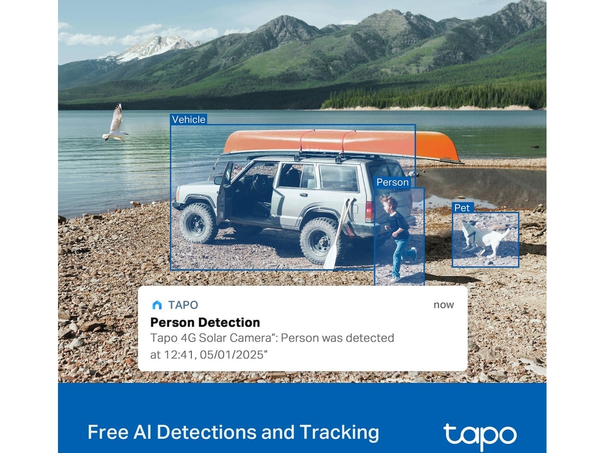 TP-Link Tapo C665G KIT solcelledrevet Wi-Fi/4G sikkerhetskamera Overvåkningskameraer