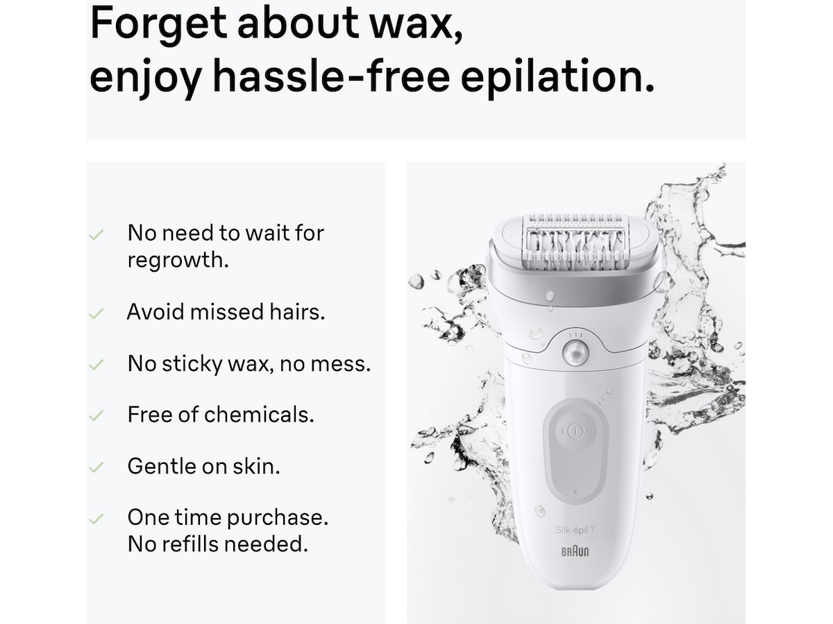 Braun Silk·épil 7 (sølv) Epilator & IPL-hårfjerning