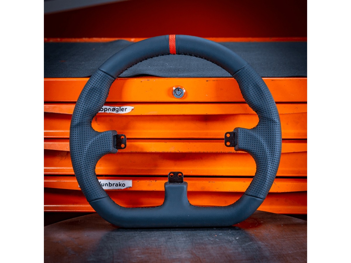 Asetek Closed D sort skinnkant Ratt & pedaler