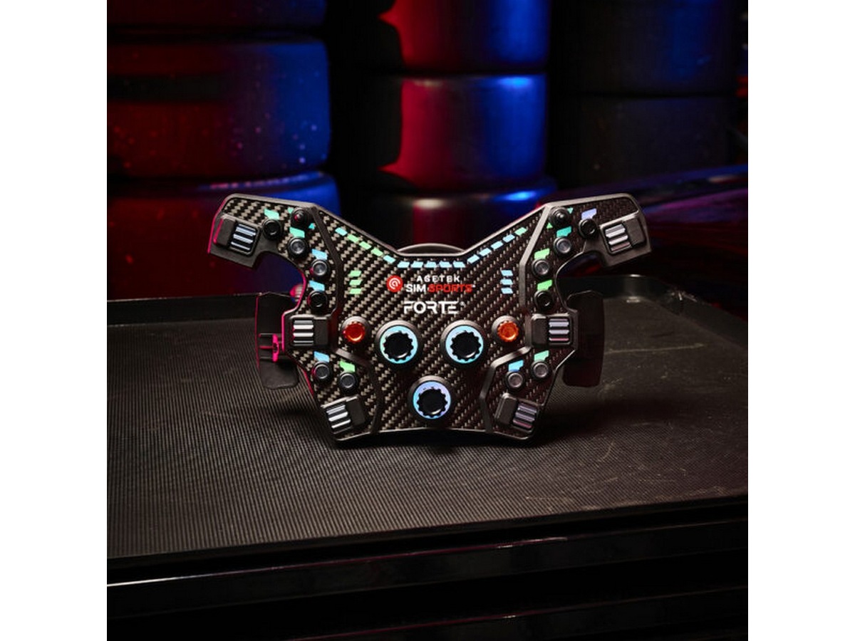 Asetek Forte® Formula Button Box (sort, aluminium) Ratt & pedaler
