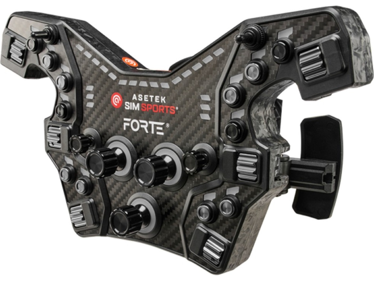 Asetek Forte® Formula Button Box (sort, aluminium) Ratt & pedaler