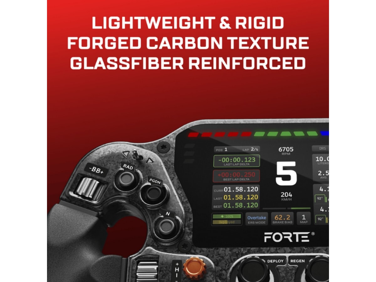 Asetek Forte Formula Pro Steering Wheel Ratt & pedaler