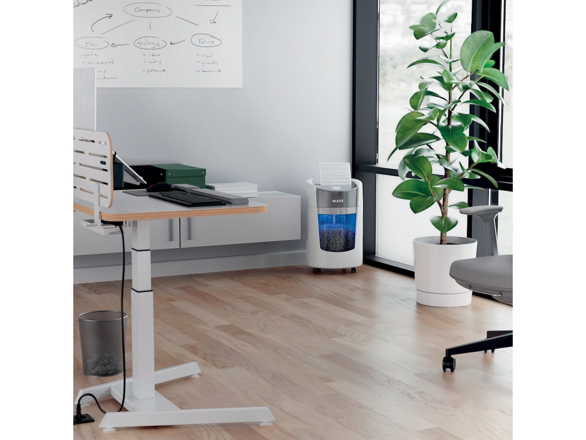 Leitz Makuleringsmaskin IQ OptiMax Small Office 350 Mikrokutt P5 Makuleringsmaskiner