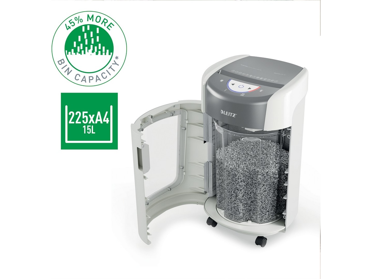 Leitz Makuleringsmaskin IQ OptiMax Home Office 225 Mikrokutt P5 Makuleringsmaskiner