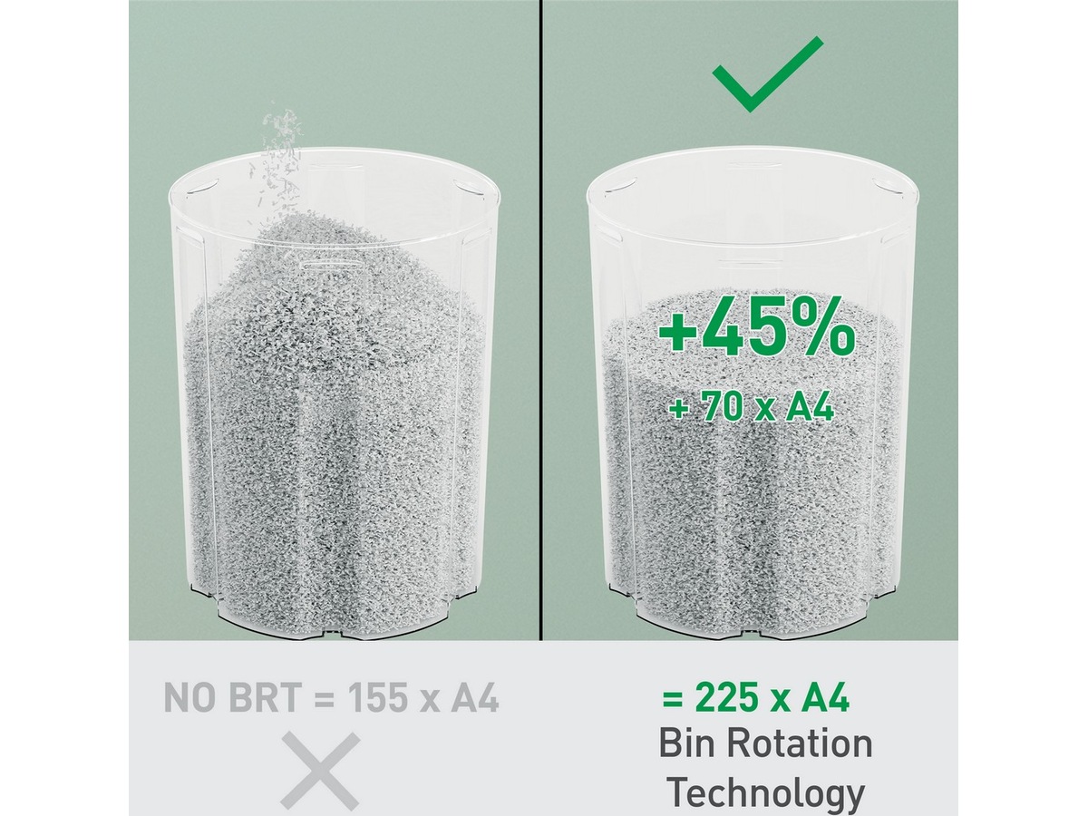 Leitz Makuleringsmaskin IQ OptiMax Home Office 225 Mikrokutt P5 Makuleringsmaskiner