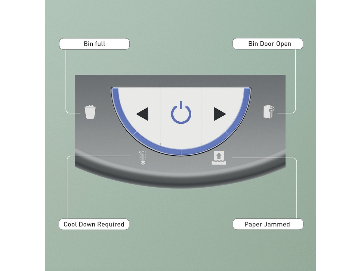 Leitz Makuleringsmaskin IQ OptiMax Home Office 225 Mikrokutt P5 Makuleringsmaskiner