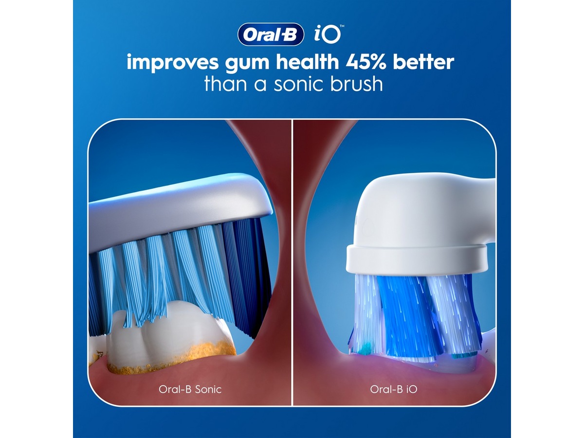 Oral-B iO3 elektrisk tannbørste (hvit) Tannbørstehoder